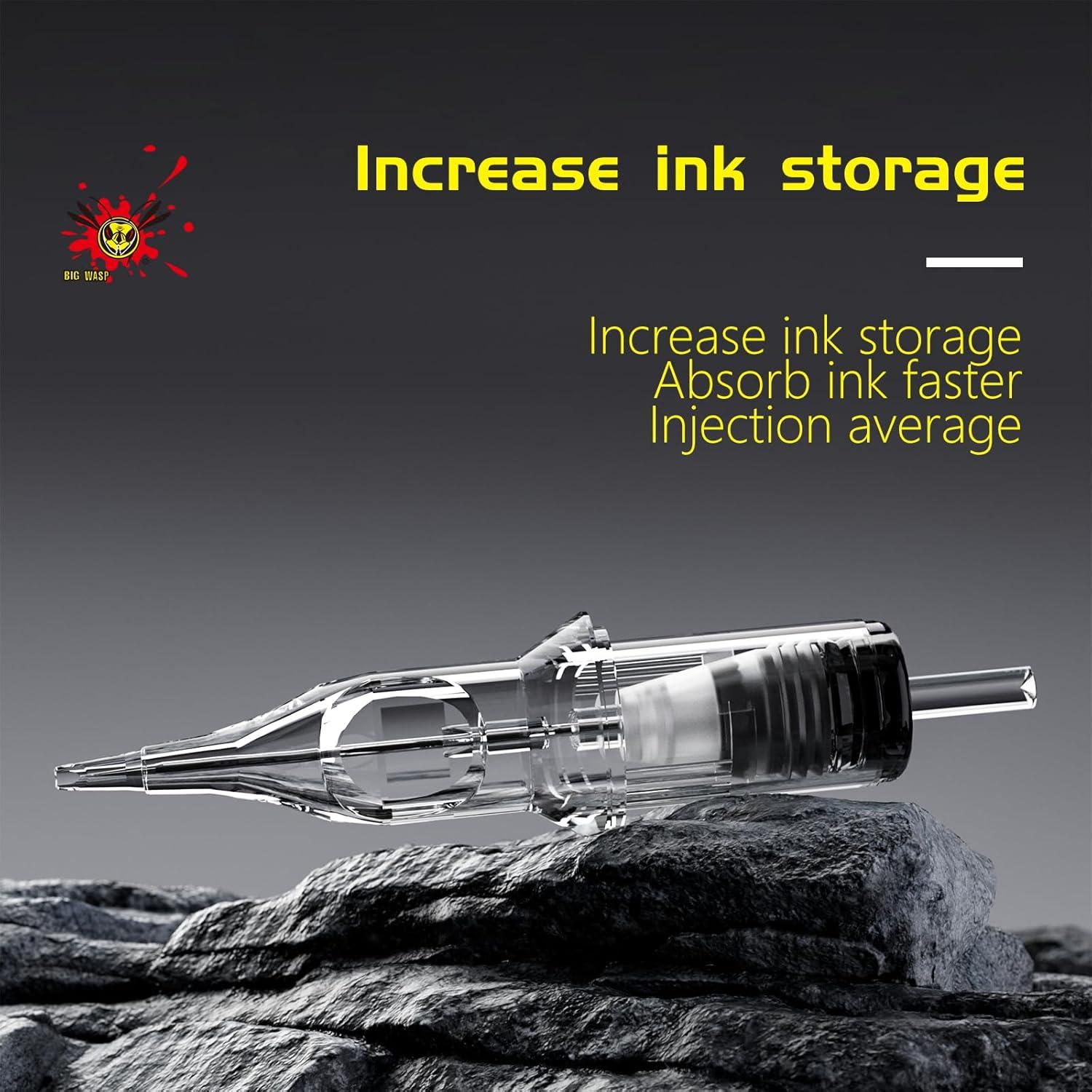 Agujas de Tatuaje Desechables BIGWASP 50pcs 4ta Gen Mezcla RL