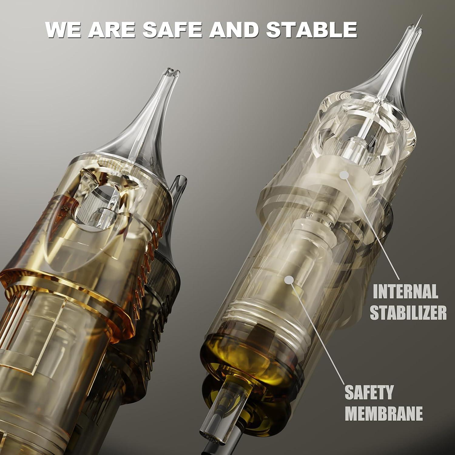 Agujas de Tatuaje PEPAX Lance Cartridge 0803RLL 20Pcs 0.25mm