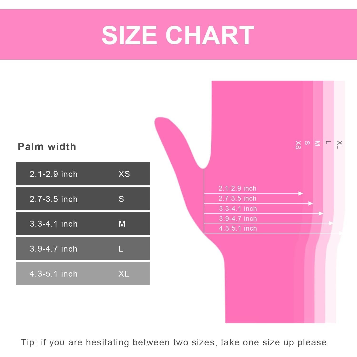 Guantes de Nitrilo Desechables FINITEX Rosa 100 Unidades 3.5mil