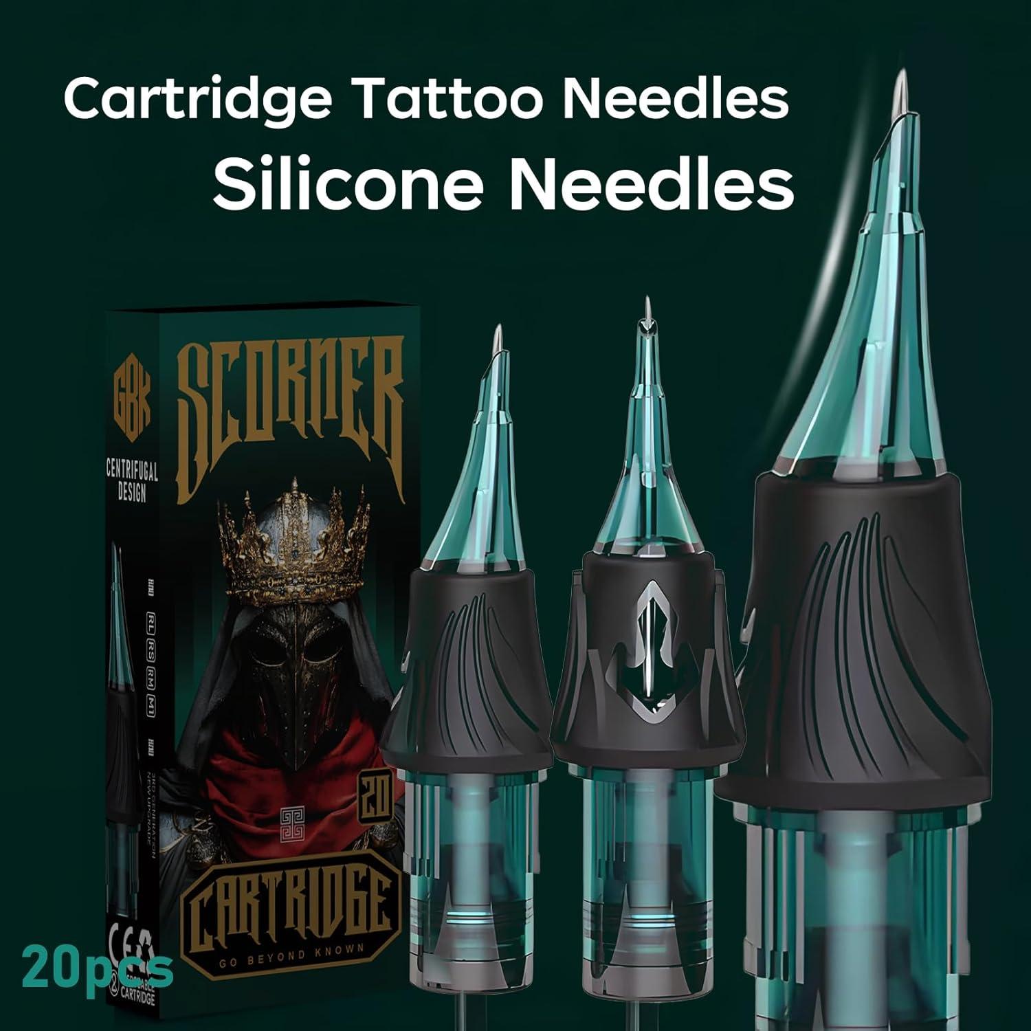 Agujas de Tatuaje GBK 20pcs Cartucho Liner Redondo 1203RL