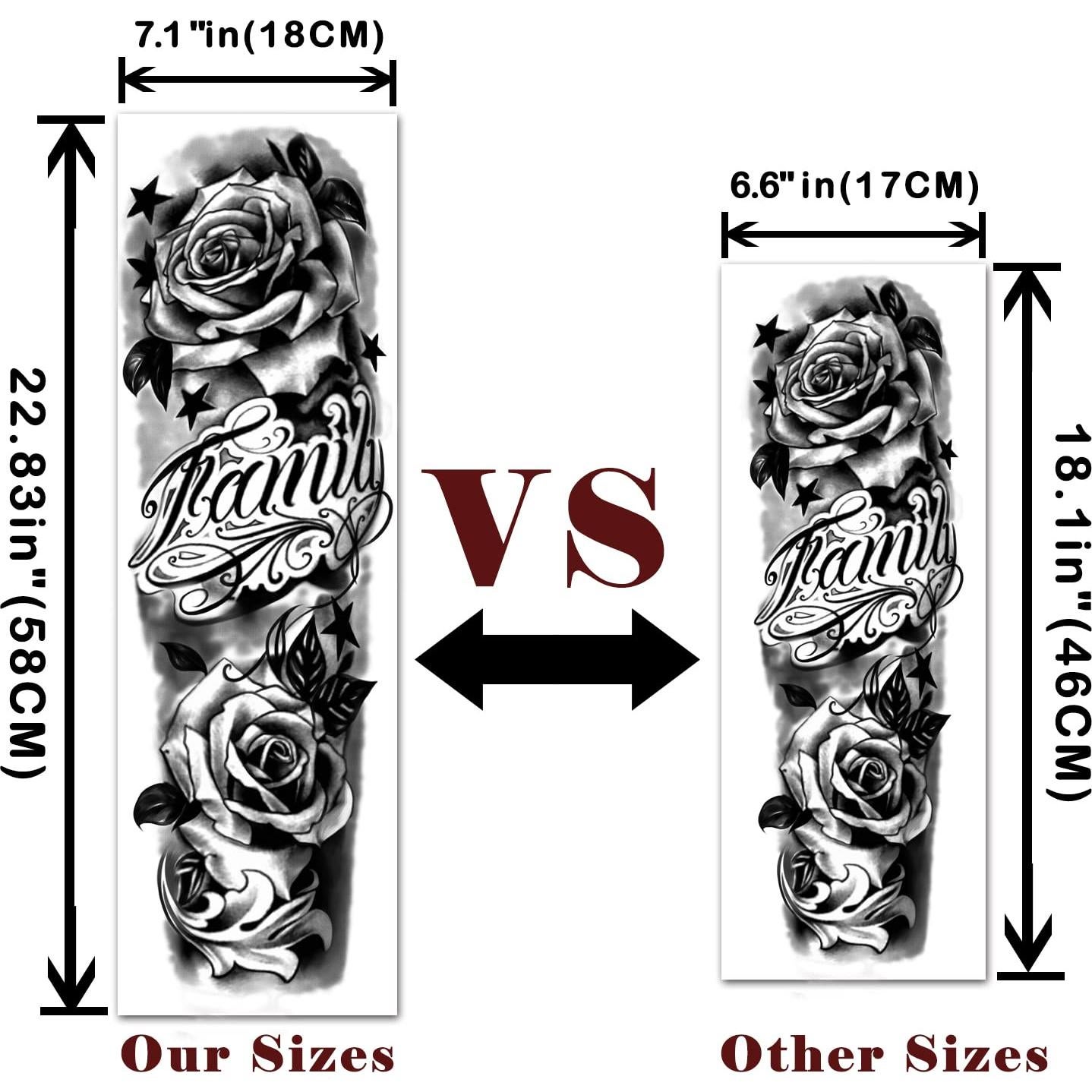 Tatuajes Temporales Impermeables Yazhiji - 46 Hojas Duraderas