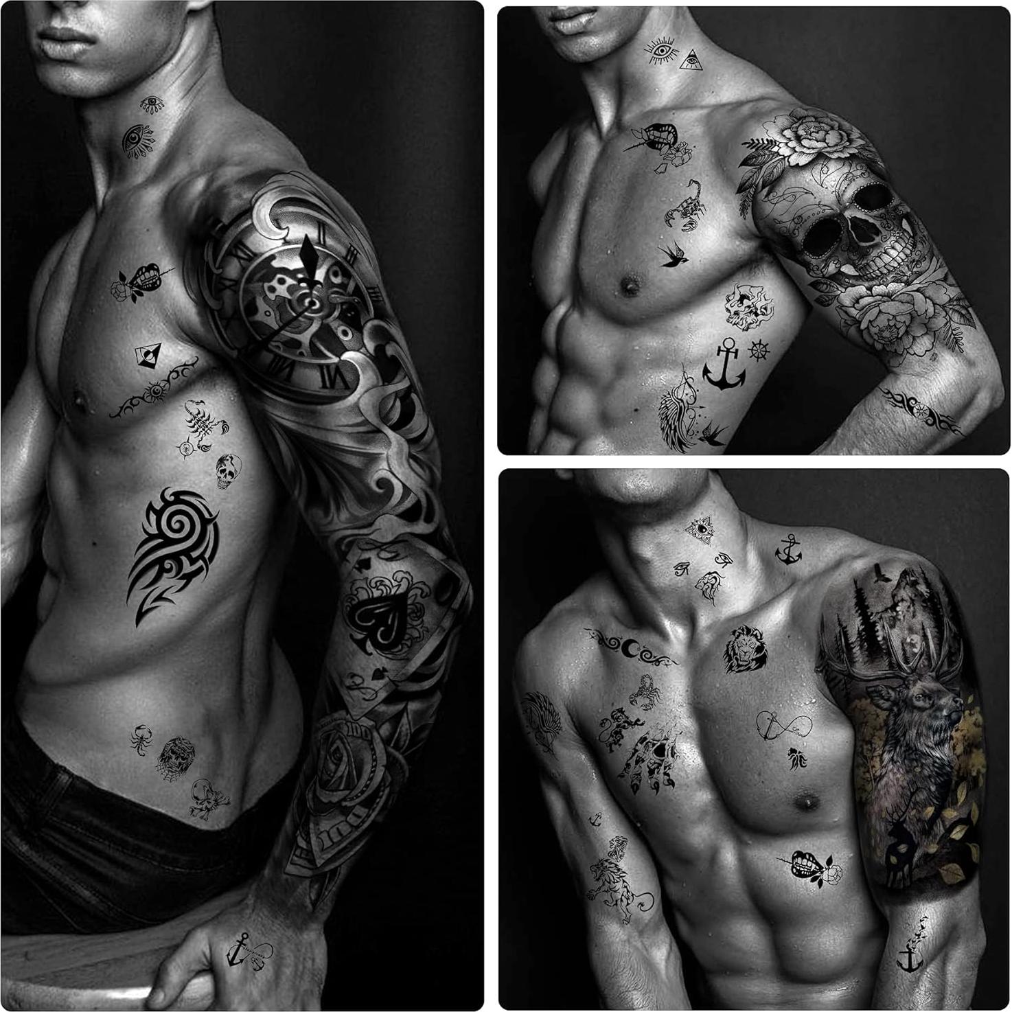 Tatuajes Temporales Impermeables Yazhiji - 46 Hojas Duraderas