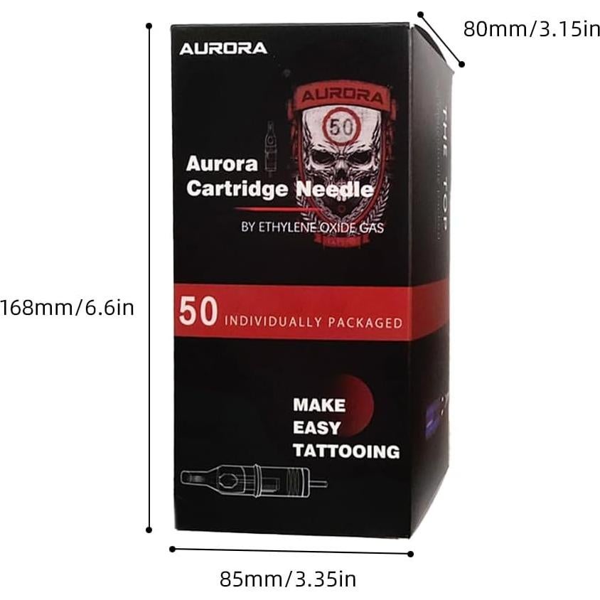 Caja de Agujas de Tatuaje AURORA 20 Unidades RL #12