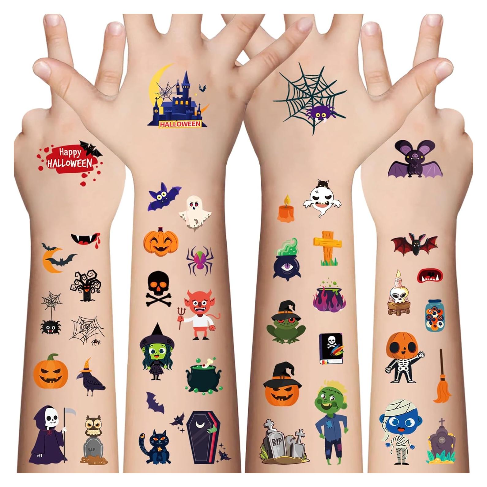 Tatuajes Temporales para Niños Awinmay - 360 Piezas Halloween