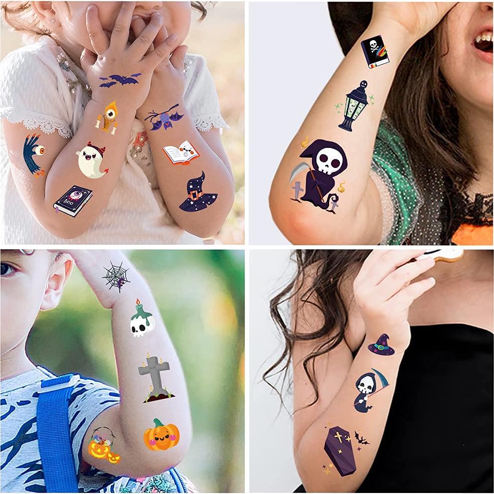 Tatuajes Temporales para Niños Awinmay - 360 Piezas Halloween