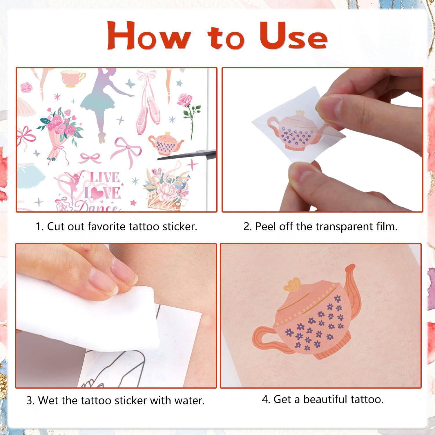 Tatuajes Temporales Acuarela Colibrí - 200 Stickers Lovarywow