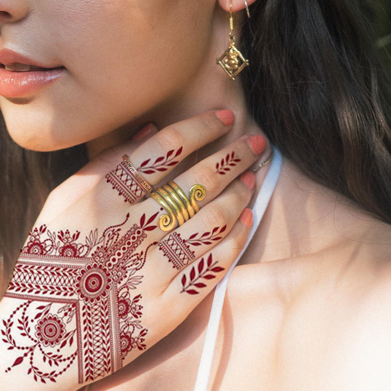 Calcomanías de Tatuajes Temporales ChurlChurl - 9 Hojas Impermeables