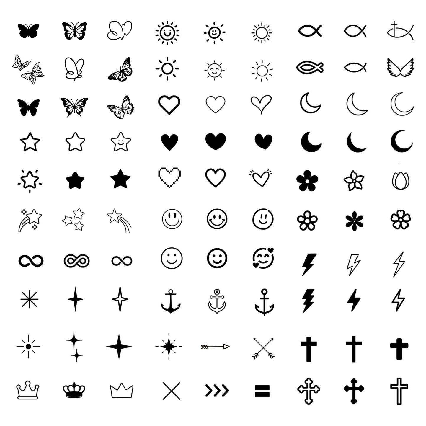 Tatuajes Temporales Pequeños One Grace - Realistas y Resistentes al Agua