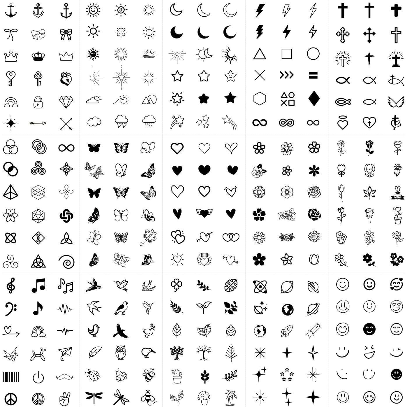 Tatuajes Temporales Pequeños One Grace - Realistas y Resistentes al Agua