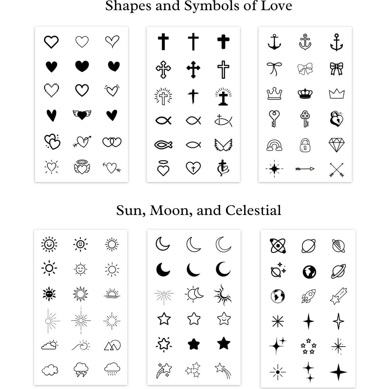 Tatuajes Temporales Pequeños One Grace - Realistas y Resistentes al Agua