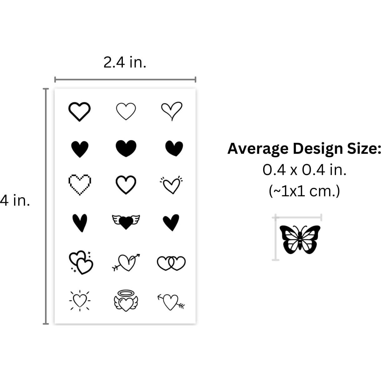 Tatuajes Temporales Pequeños One Grace - Realistas y Resistentes al Agua