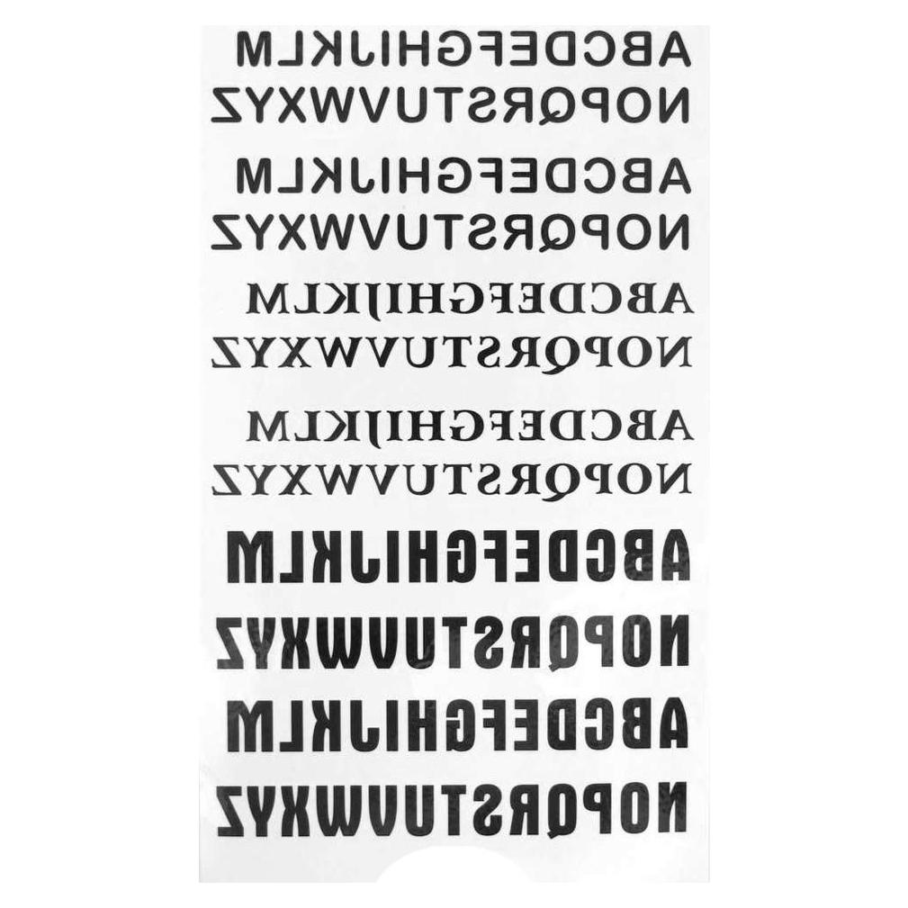 Tatuajes Temporales MapofBeauty Letras Inglesas 2 Pcs