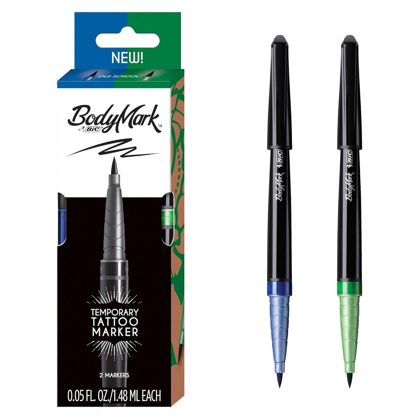 Marcadores de Tatuaje Temporal BodyMark BIC - Paquete de 2