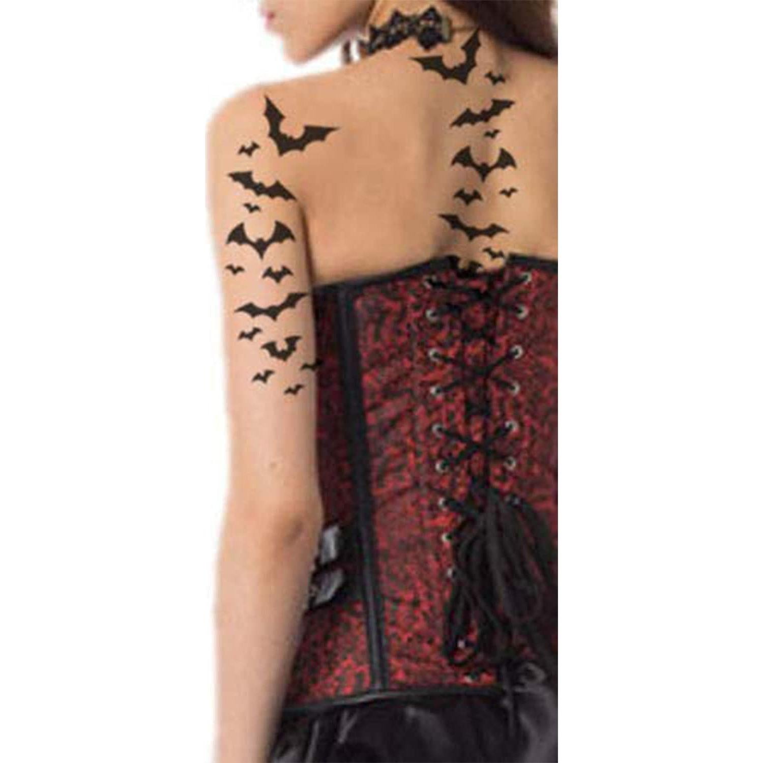 Tatuajes Temporales Murciélago Halloween - Tatodays 21x15cm