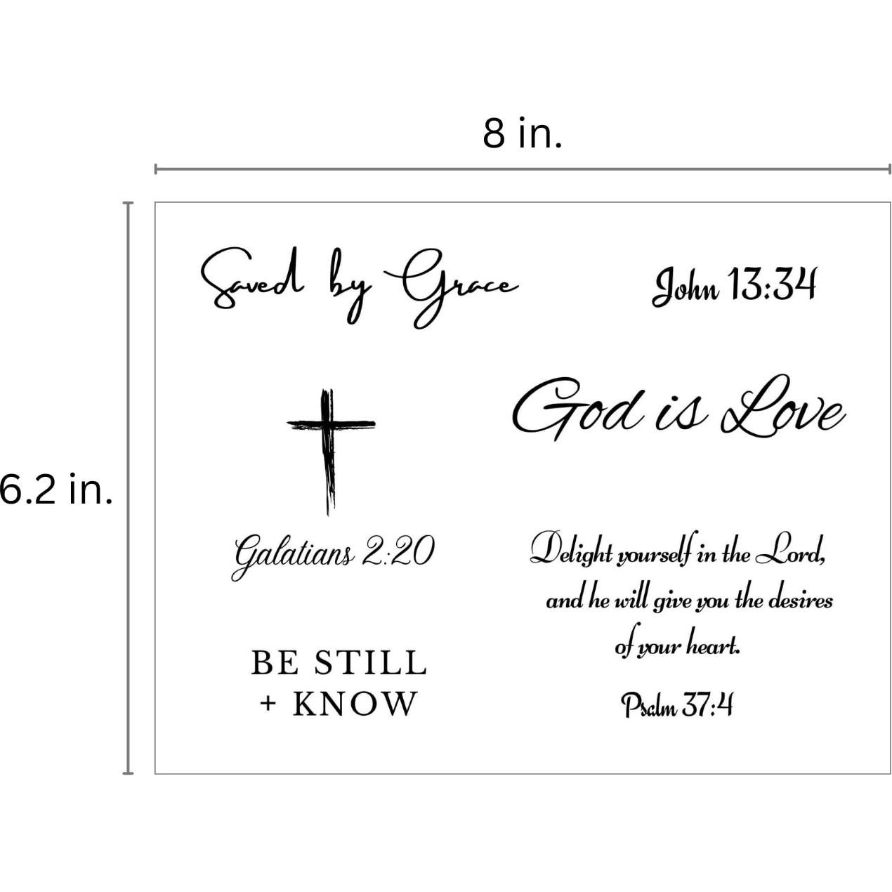 Tatuajes Temporales One Grace - Escrituras Motivacionales