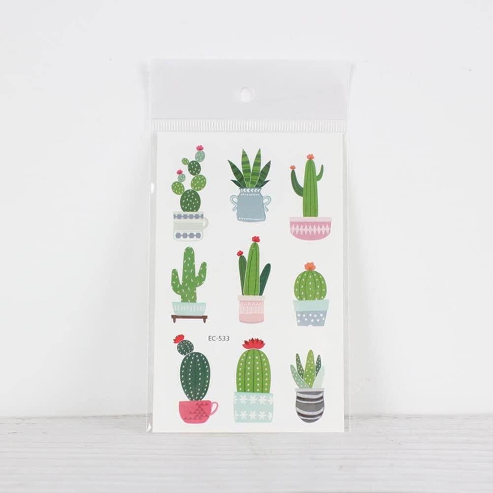 6 Hojas de Tatuajes Temporales Oottati a Prueba de Agua 120x75mm