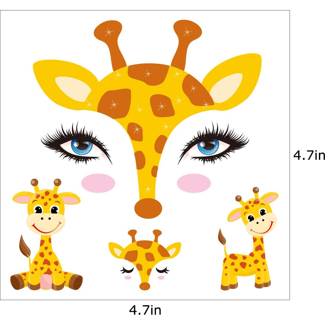 Tatuajes Temporales Faciales SuyuanArt - 12 Diseños Animales