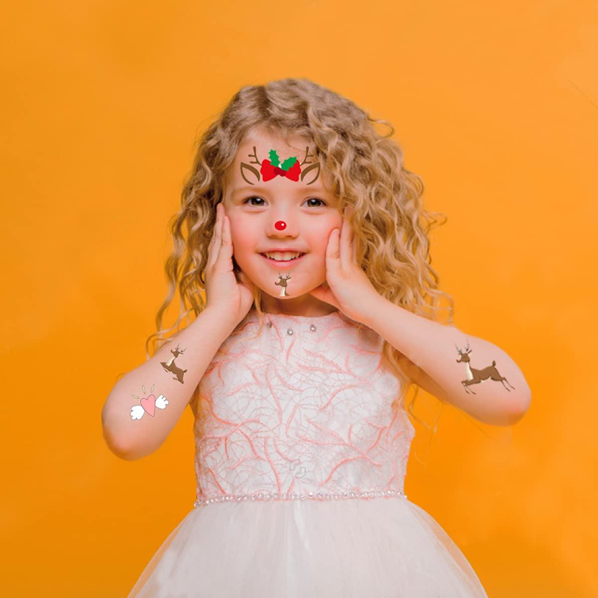 Tatuajes Temporales Faciales SuyuanArt - 12 Diseños Animales