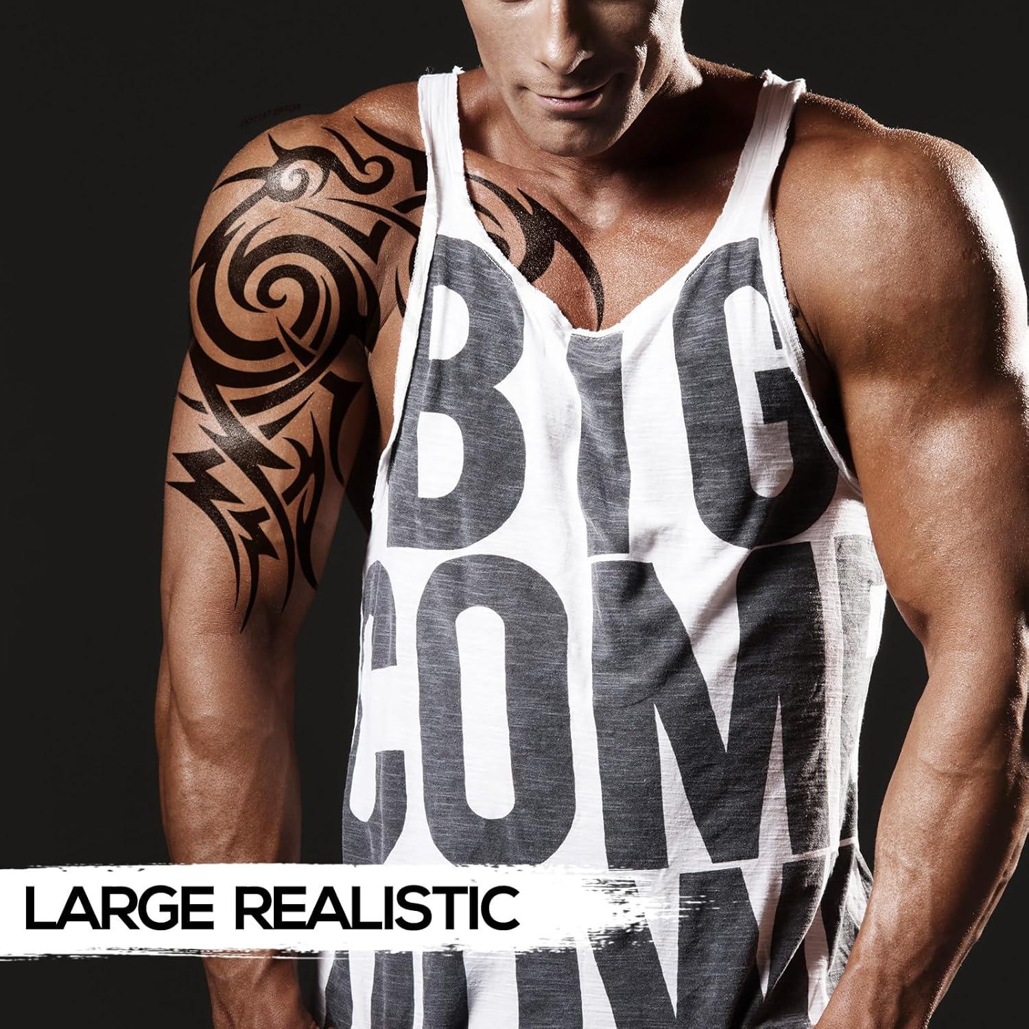 Tatuajes Temporales Impermeables Kotbs - 2 Hojas Totem Tribal