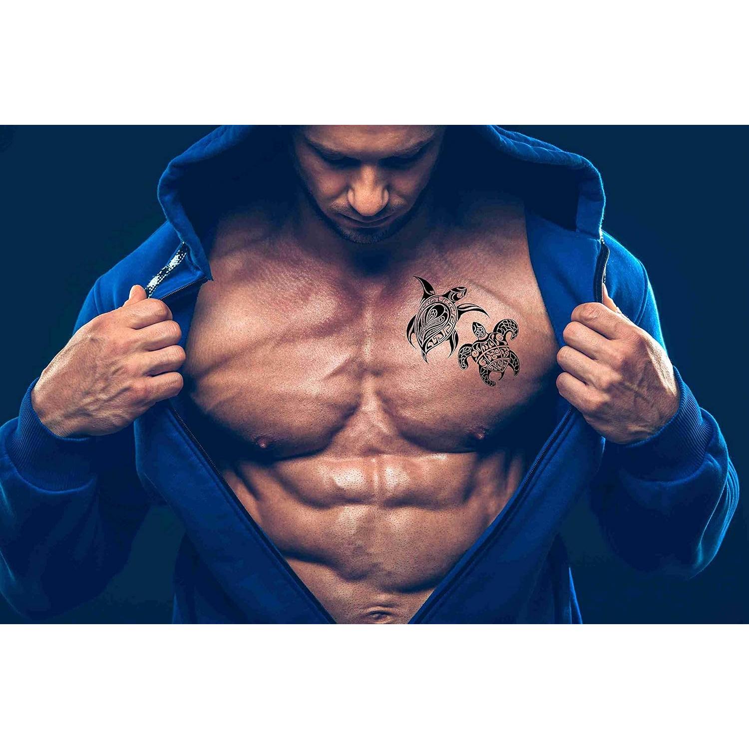 Tatuajes Temporales Tortuga Jctato 6 Pcs 9.5x9.5cm