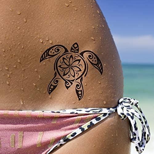 Tatuajes Temporales Tortugas Maorí Tribal 30 Piezas