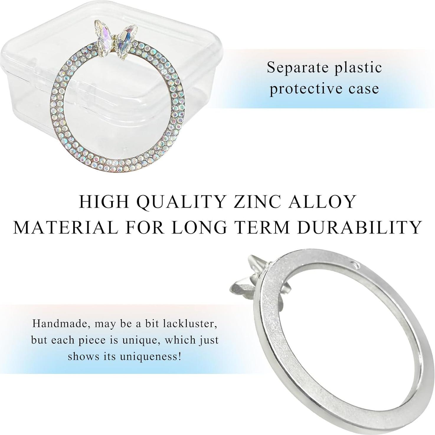 Cubierta de Botón de Encendido DXNQ Mariposa Brillante 3.88cm