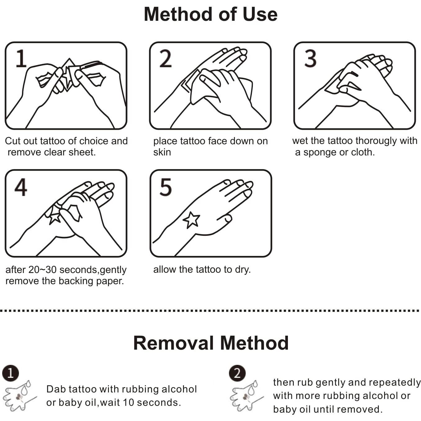 Tatuajes Temporales Brillantes San Patricio 48pcs AWINMAY