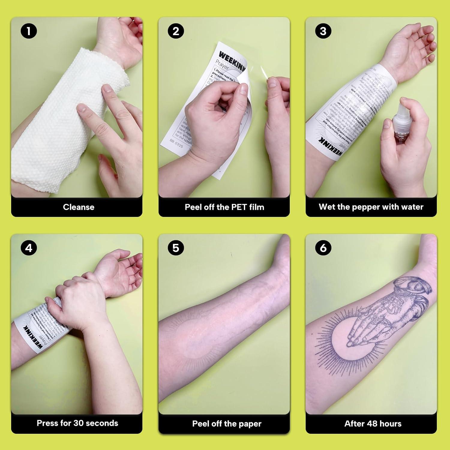 Tatuajes Temporales Minimalistas WEEKINK - Larga Duración, Geométricos