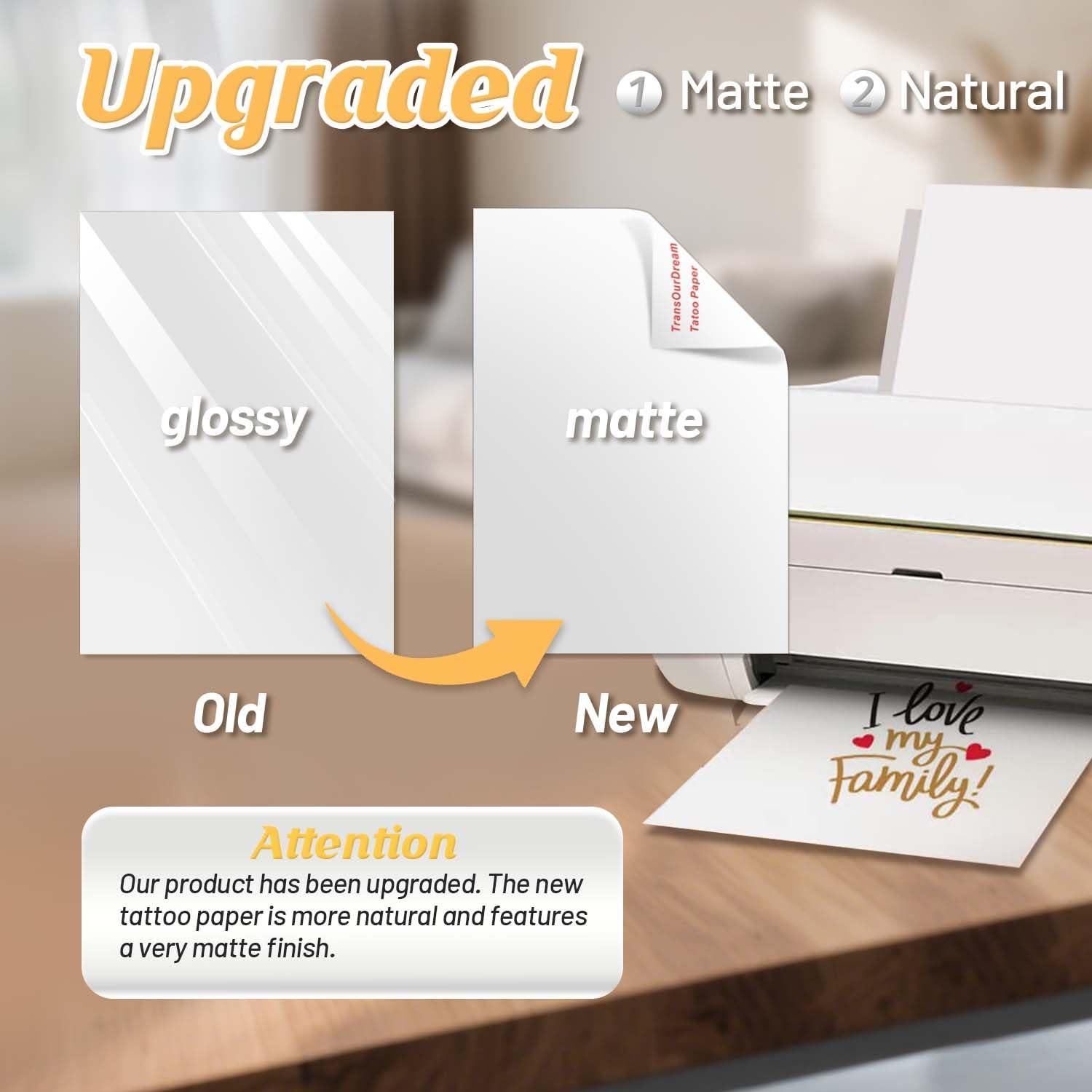 Papel de Transferencia Tatuajes Temporales TransOurDream 10 Juegos