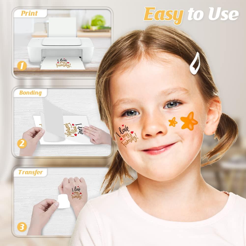 Papel de Transferencia Tatuajes Temporales TransOurDream 10 Juegos