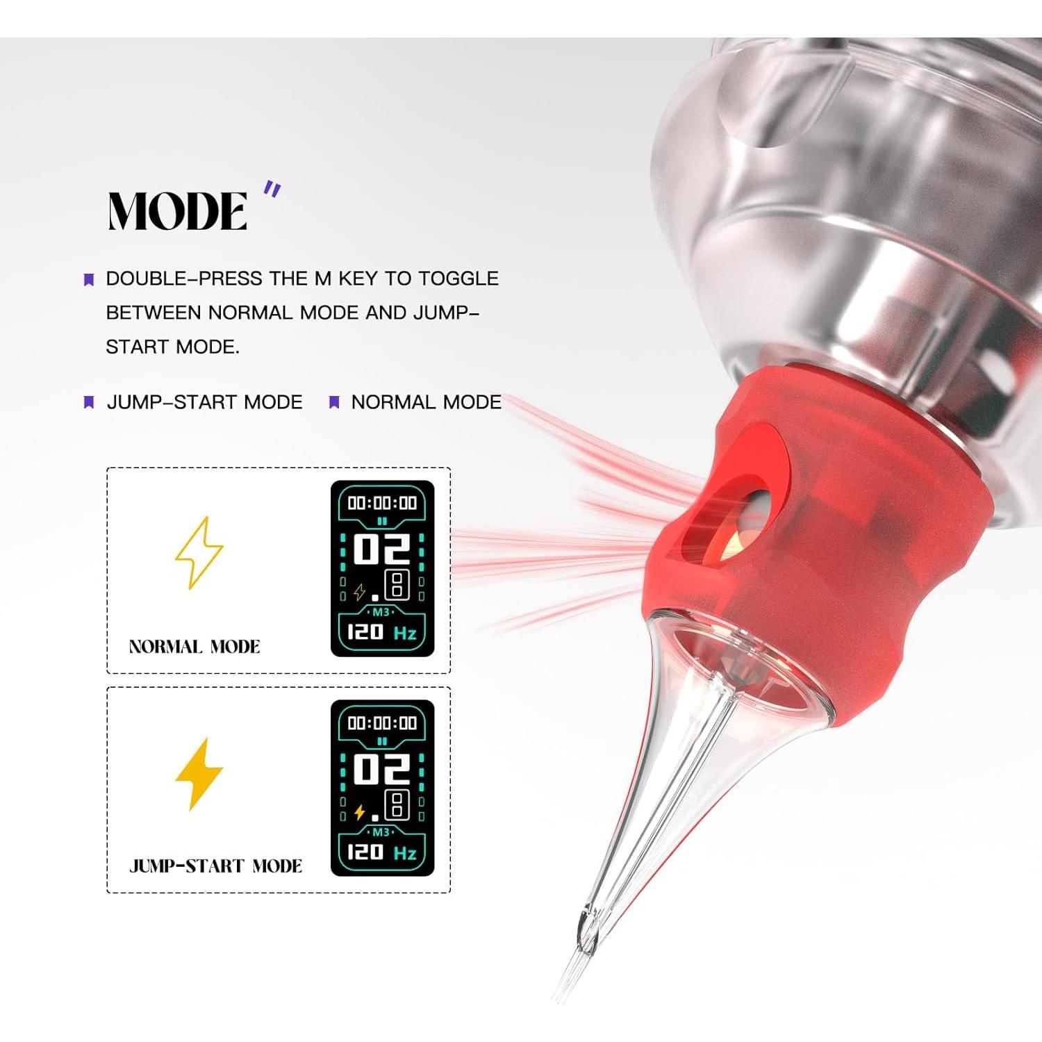 Kit de Máquina de Tatuaje Wormhole Inalámbrica 2300mAh - Negro