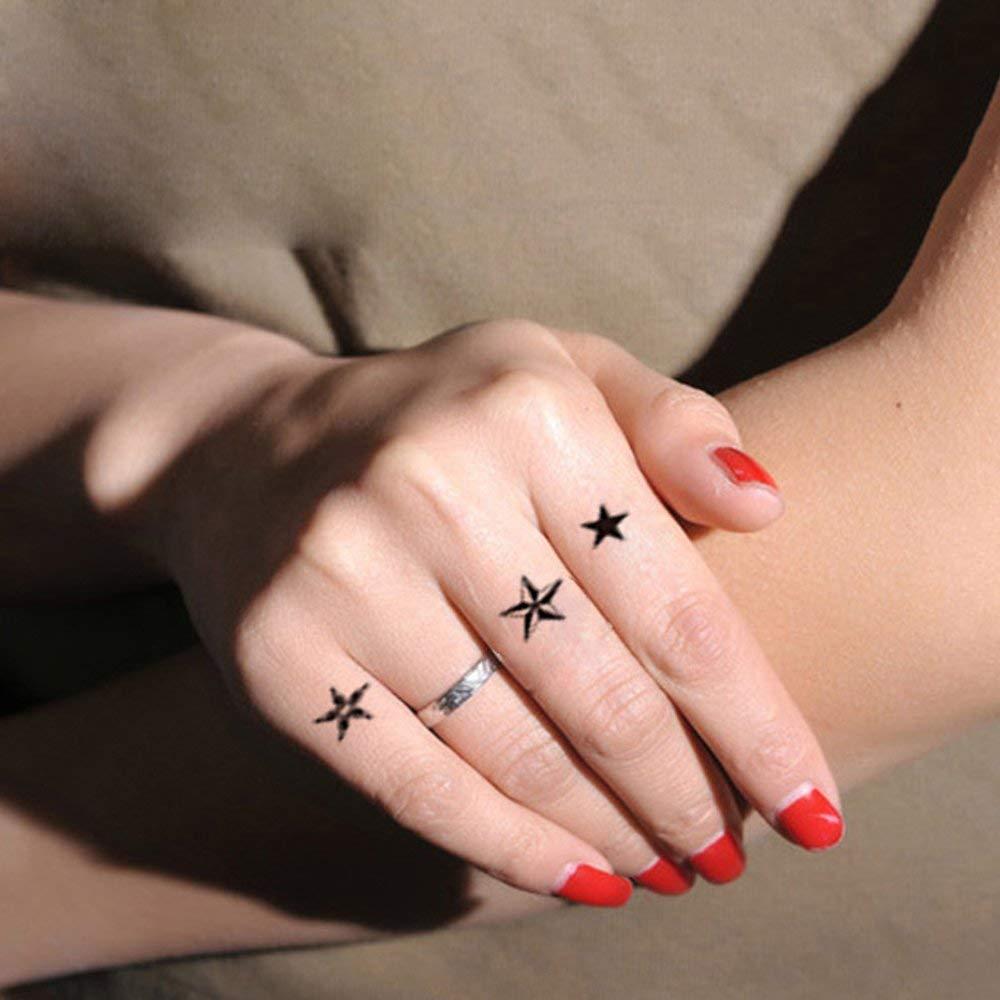 Tatuajes Temporales Yesallwas Luna y Estrellas 6 Hojas 10x6 cm