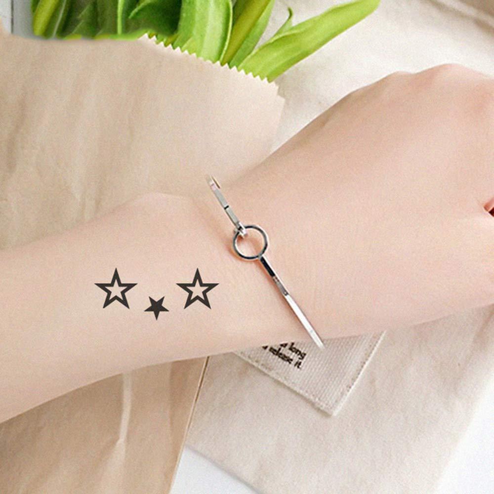 Tatuajes Temporales Yesallwas Luna y Estrellas 6 Hojas 10x6 cm