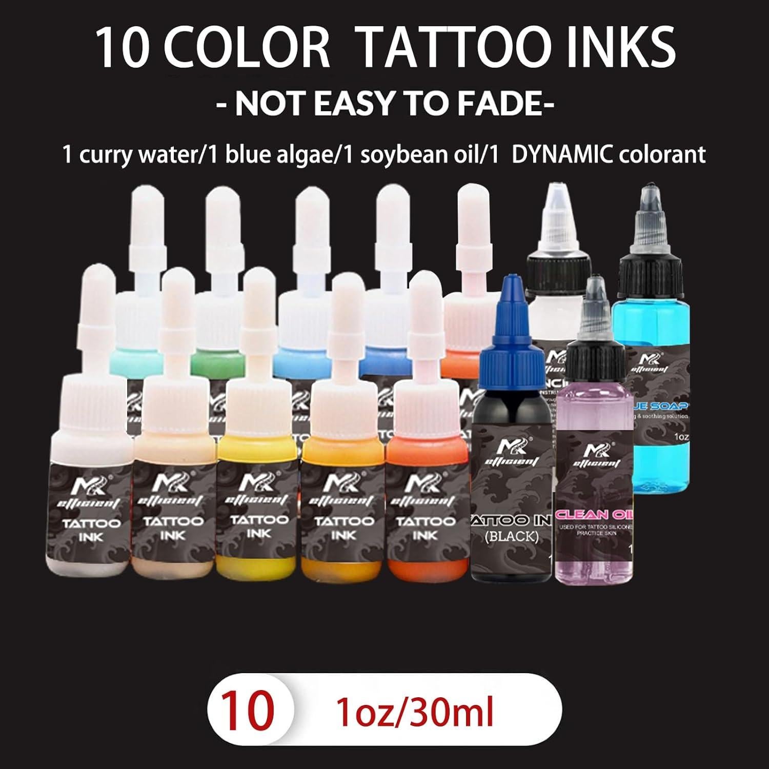 Kit de Máquina de Tatuaje Inalámbrica MK 2000mAh con Agujas