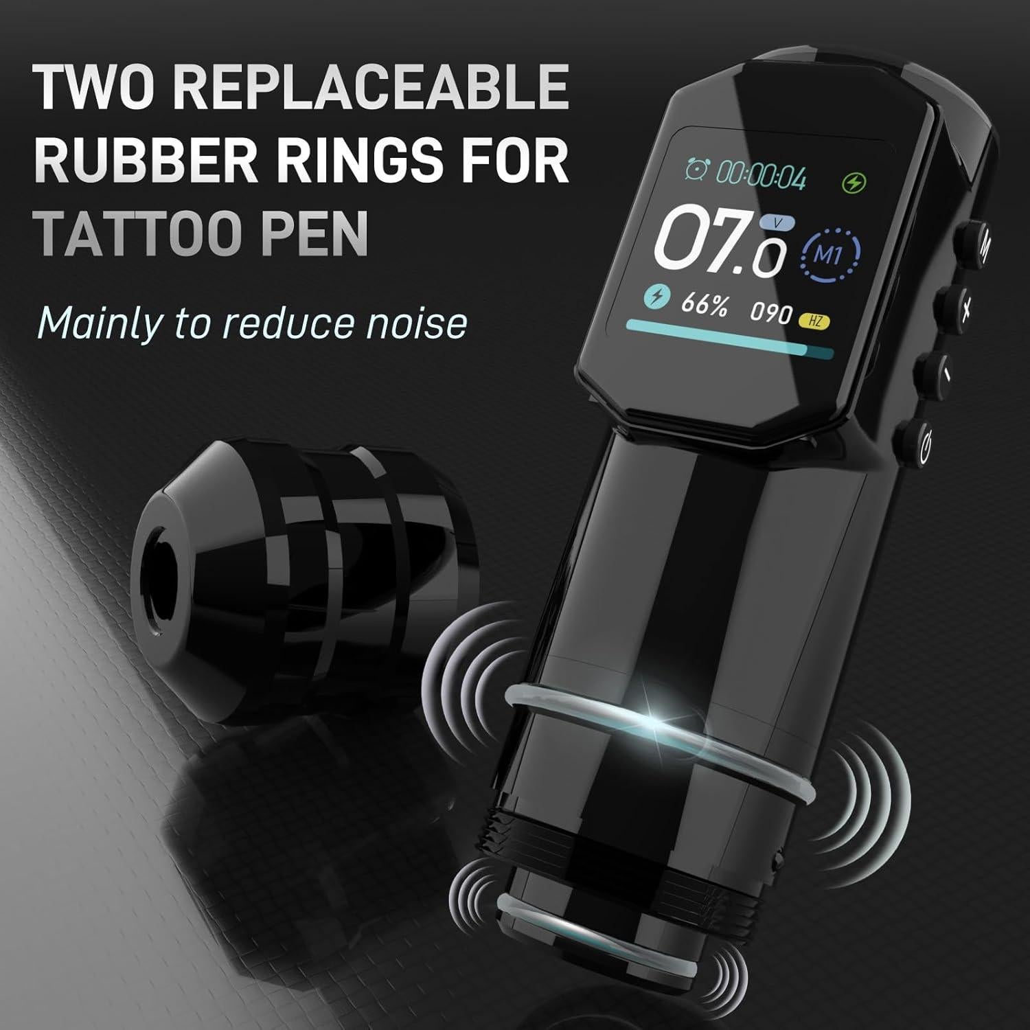 Kit de Tatuaje Inalámbrico YILONG con Pluma y Batería 1500mAh