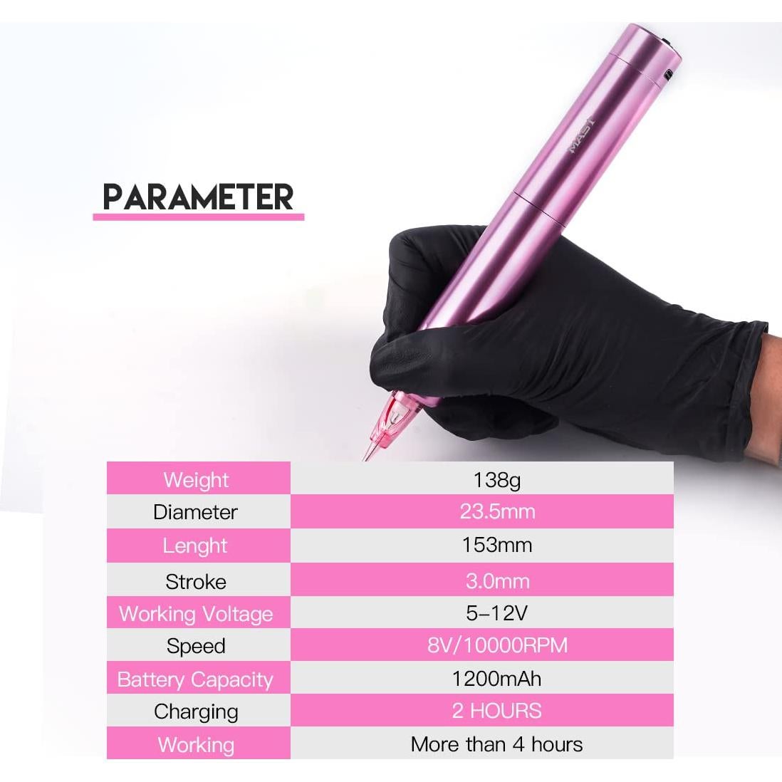 Kit de Tatuaje Completo Mast Tattoo Tour Y22 con 20 Agujas