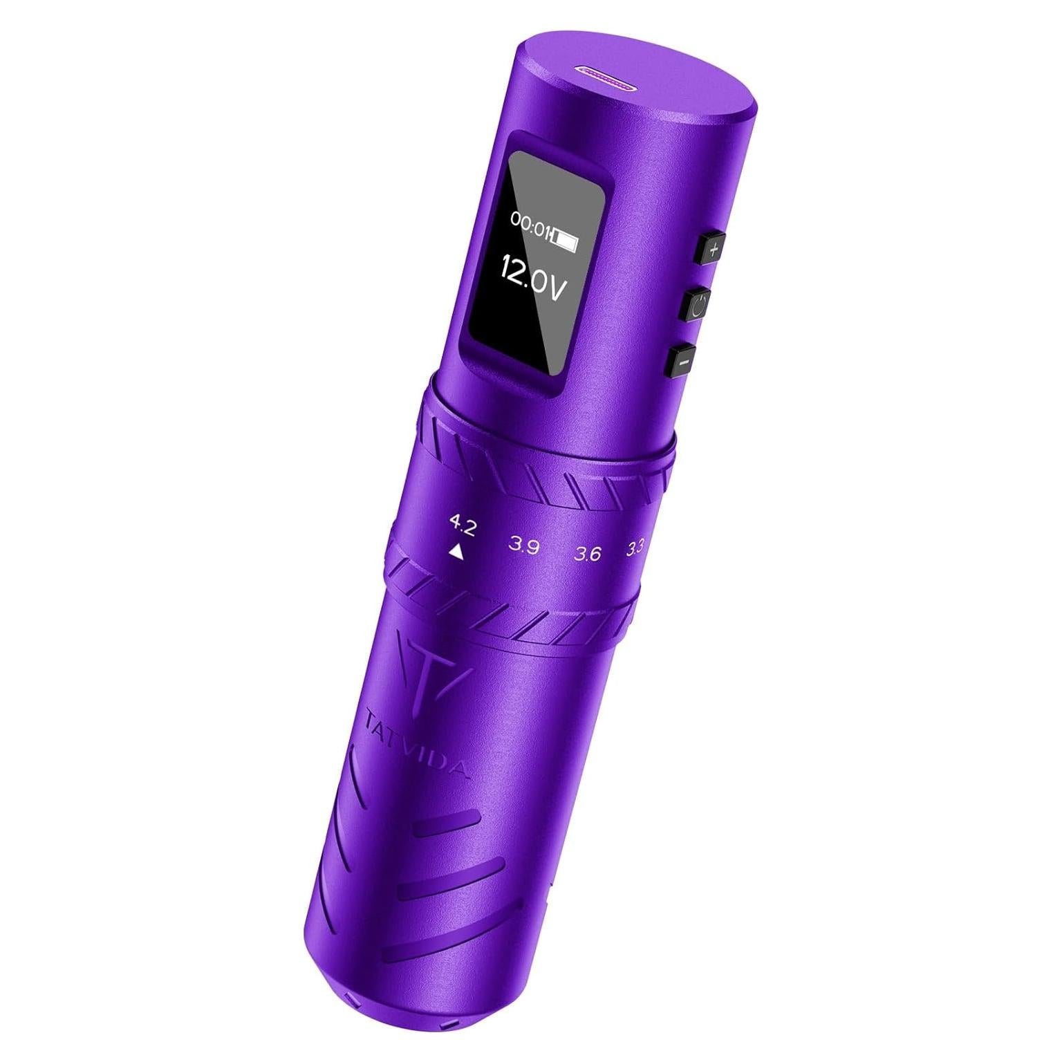 Máquina de Tatuaje Inalámbrica TATVIDA PULSE 2400mAh 7 Longitudes
