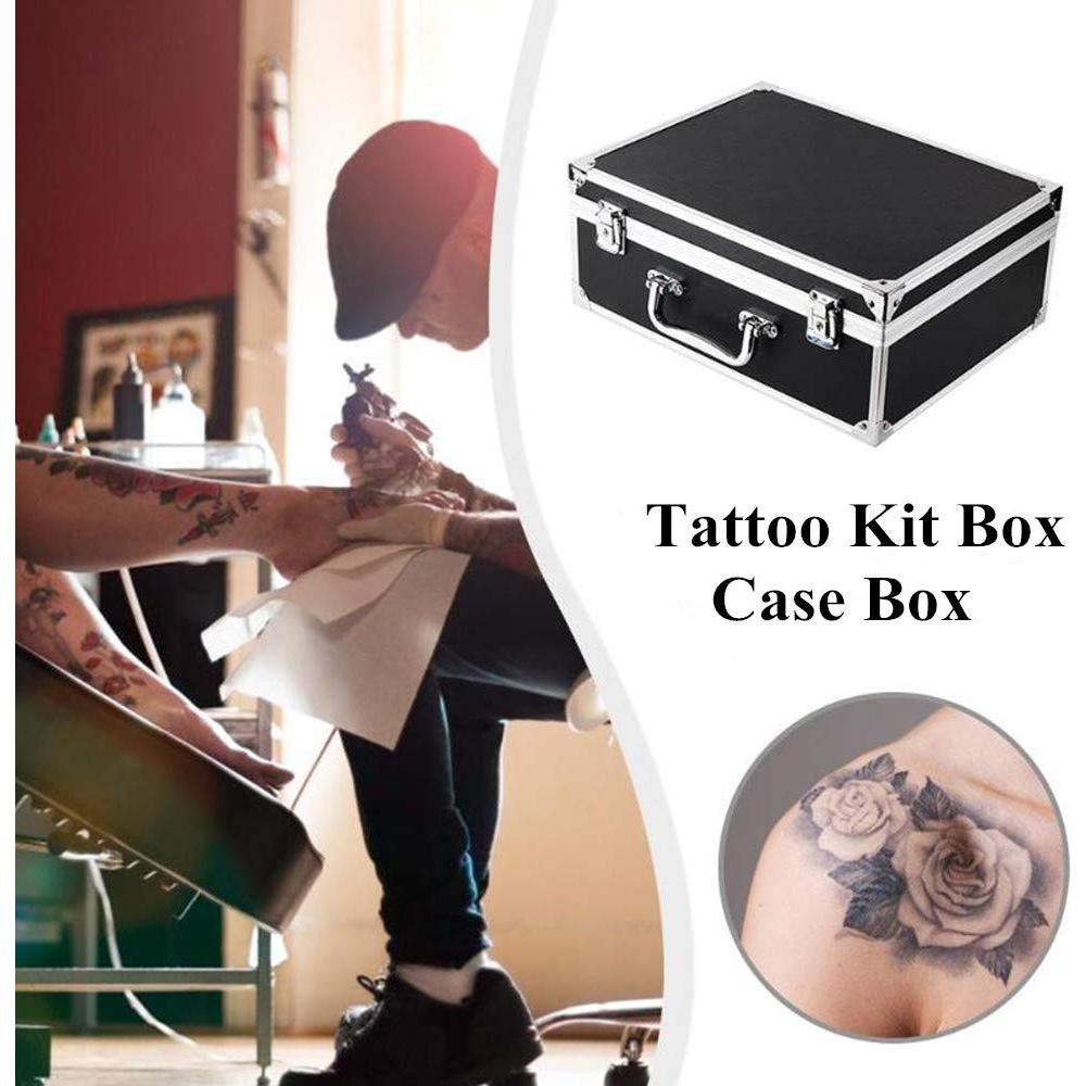 Caja de Maquillaje para Tatuajes Yuelong Negra 32x24x13 cm