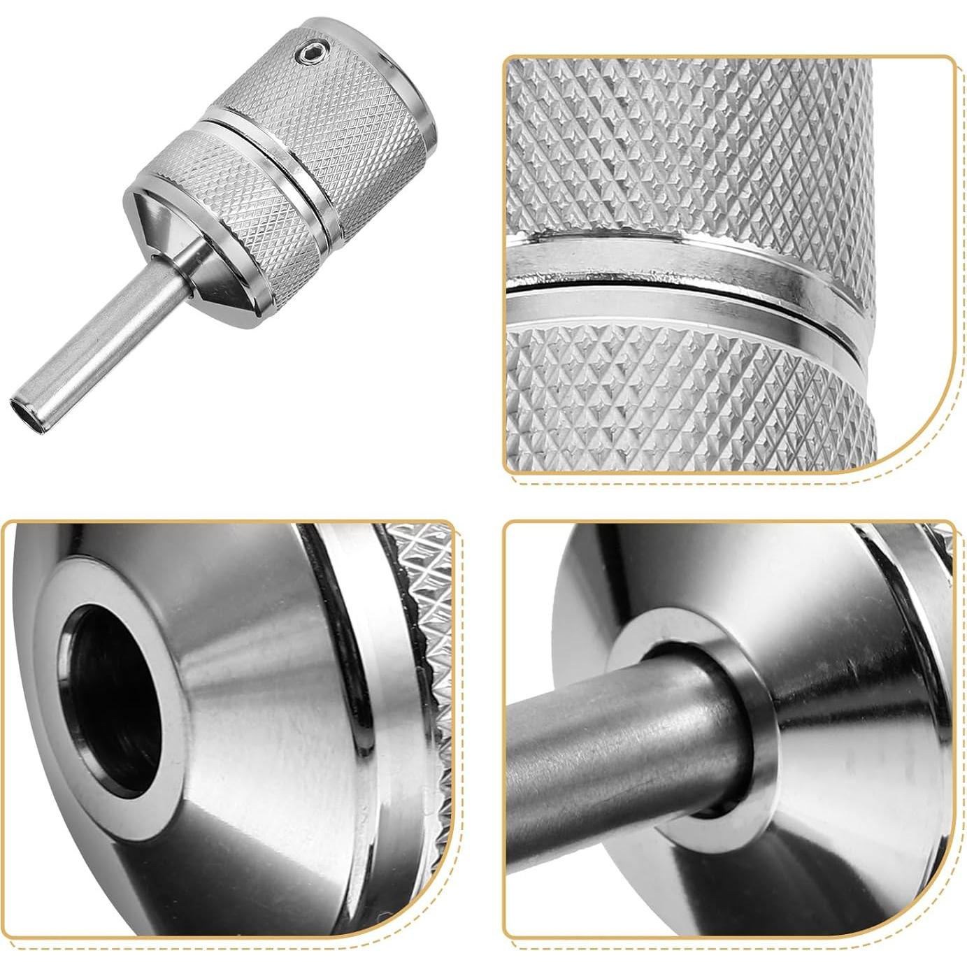 Agarre de Tatuaje Artibetter Acero Inoxidable 30mm Antideslizante