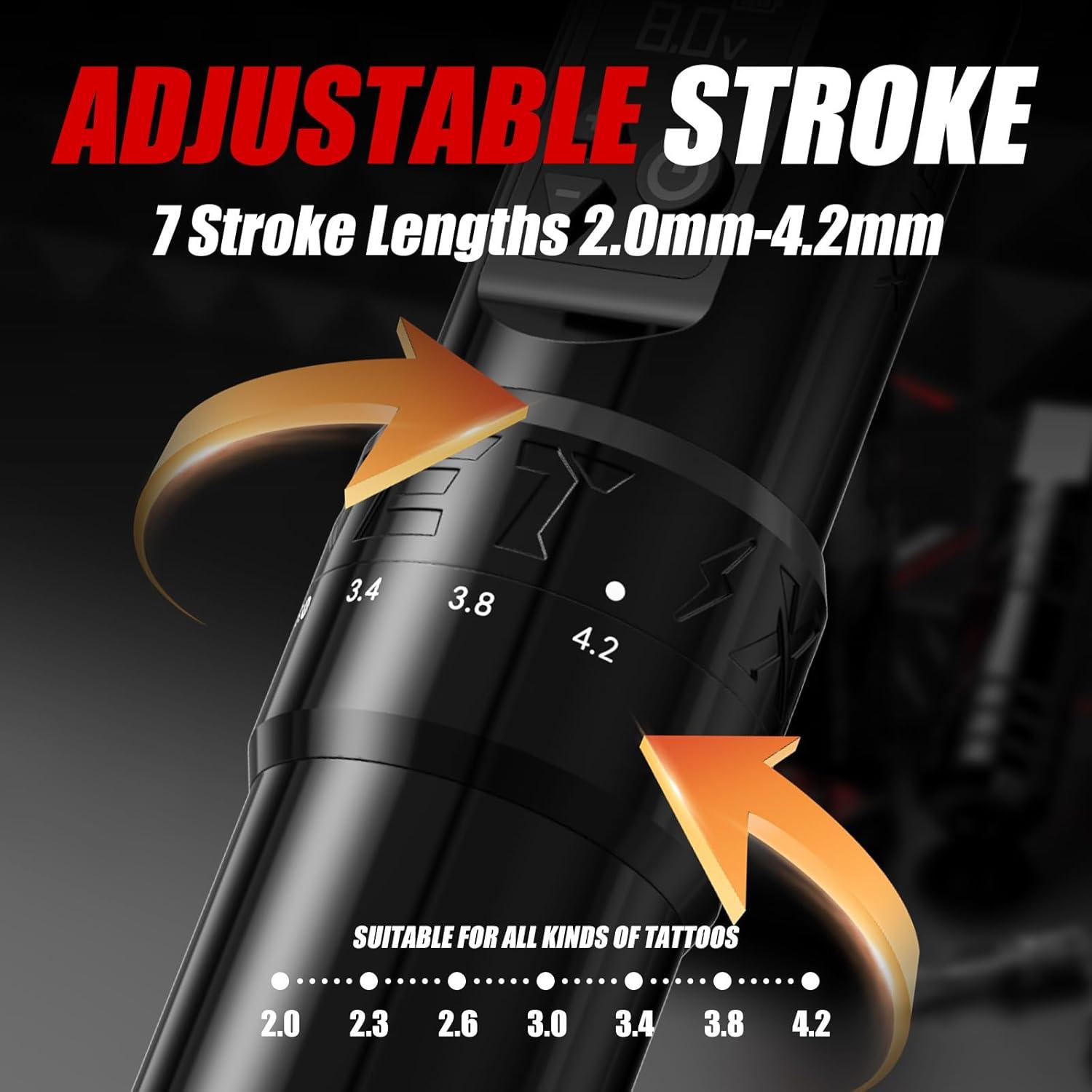 Kit de Máquina de Tatuaje Inalámbrica Xnet con Agujas 20 Pzs