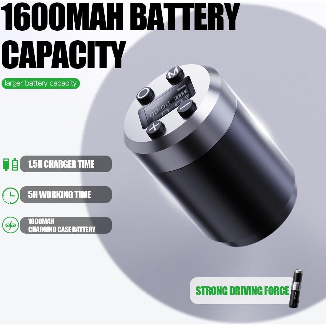 Kit de Tatuaje Inalámbrico Dragonhawk - Máquina Rotativa Profesional