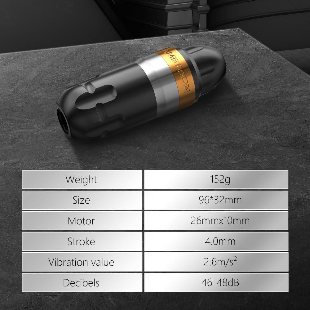 Máquina de Tatuaje Rotativa Ambition Shura - Ligera y Ergonómica