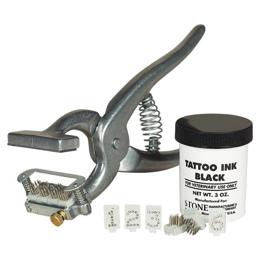 Conjunto de Tatuaje Stone Manufacturing 3/8" con Tinta Negra