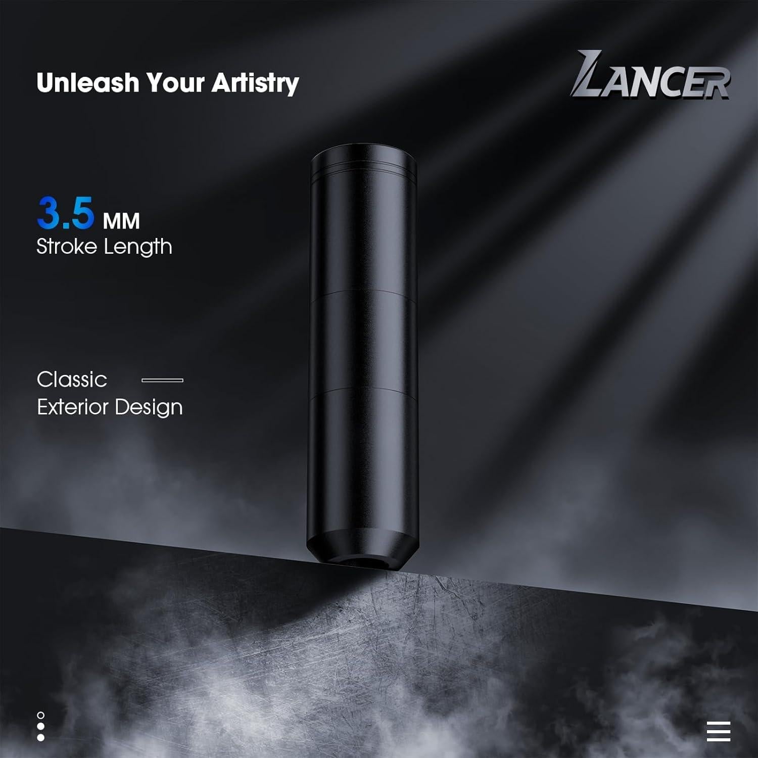 Kit de Tatuaje EZ - Máquina Inalámbrica Lancer 1500mAh