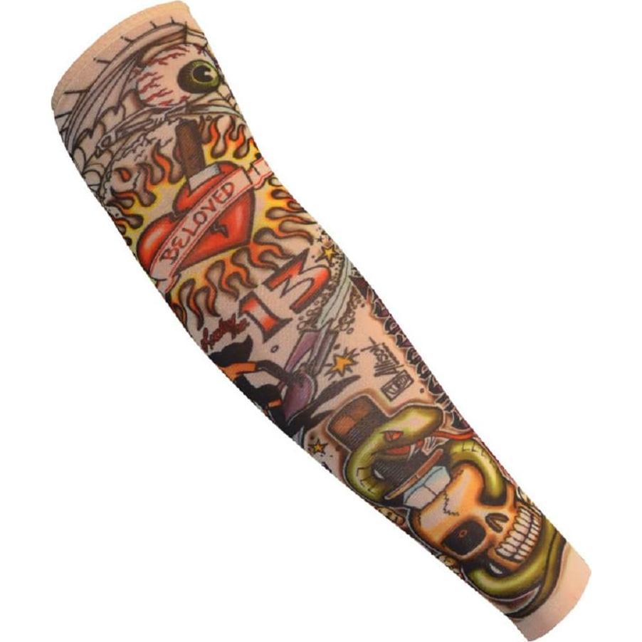 6 Mangas de Tatuaje Temporal FENGMANG para Niños - Protección Solar