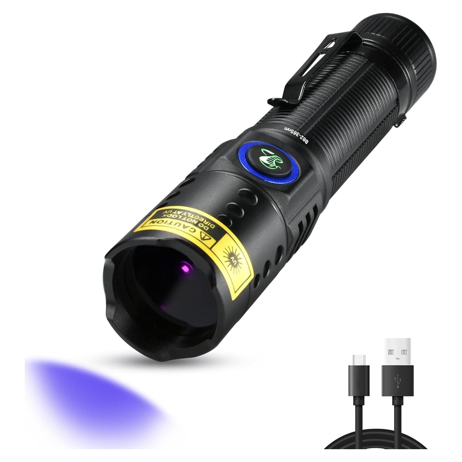 Linterna UV 365nm DARKBEAM Recargable USB-C Impermeable