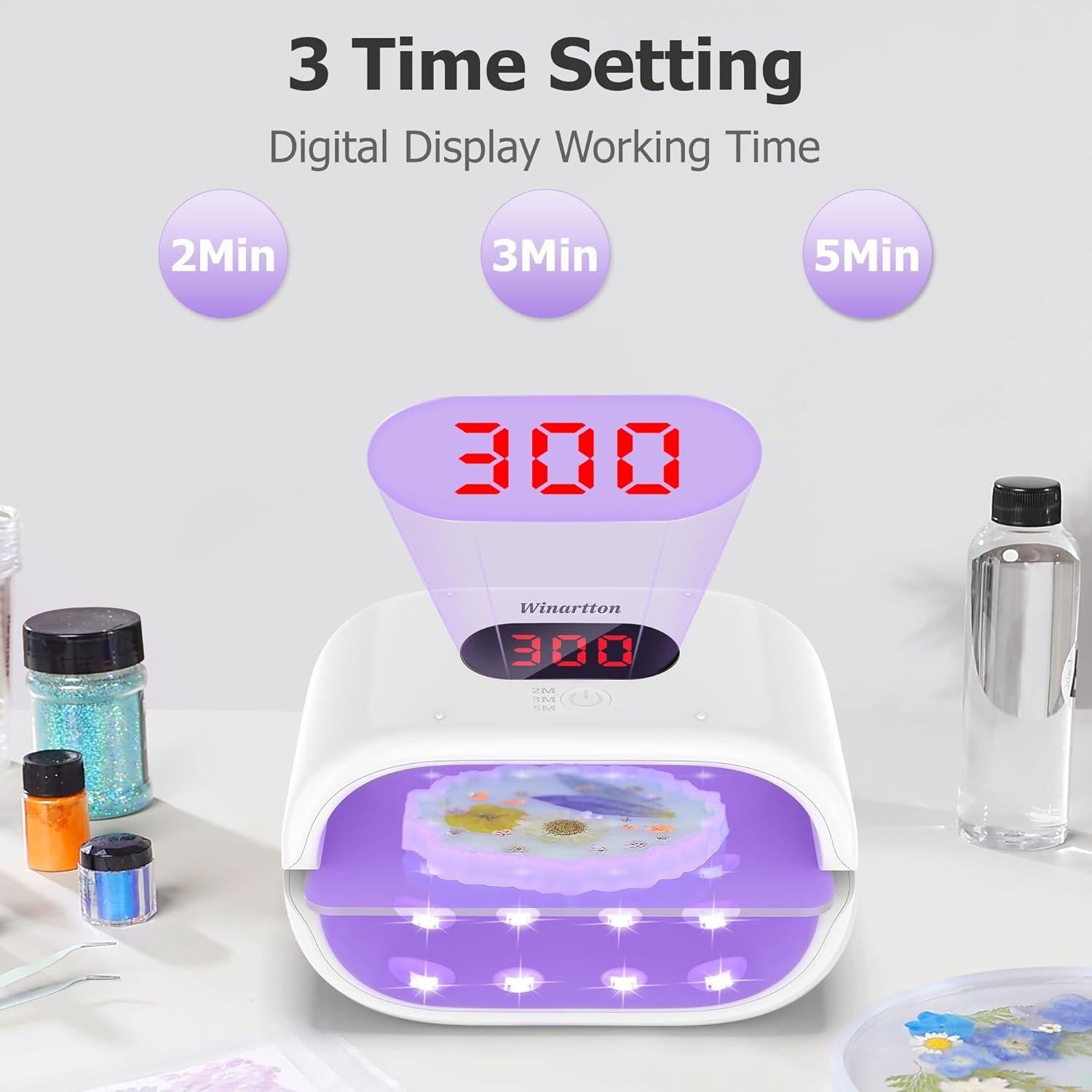 Luz UV para Curado de Resina Winartton R-171E 19x20cm