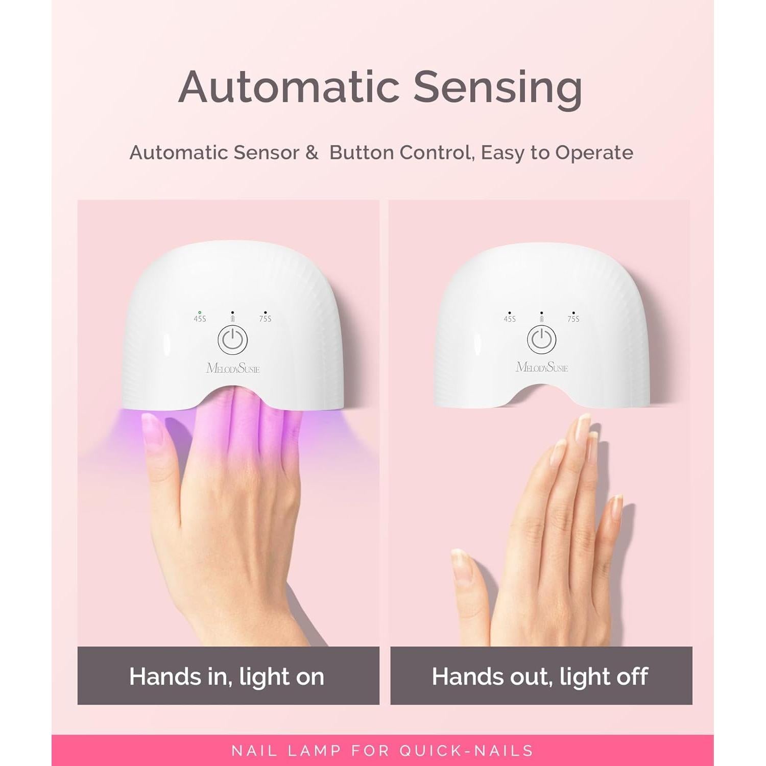 Lámpara UV de Uñas Inalámbrica MelodySusie P-Art06G 1000mAh