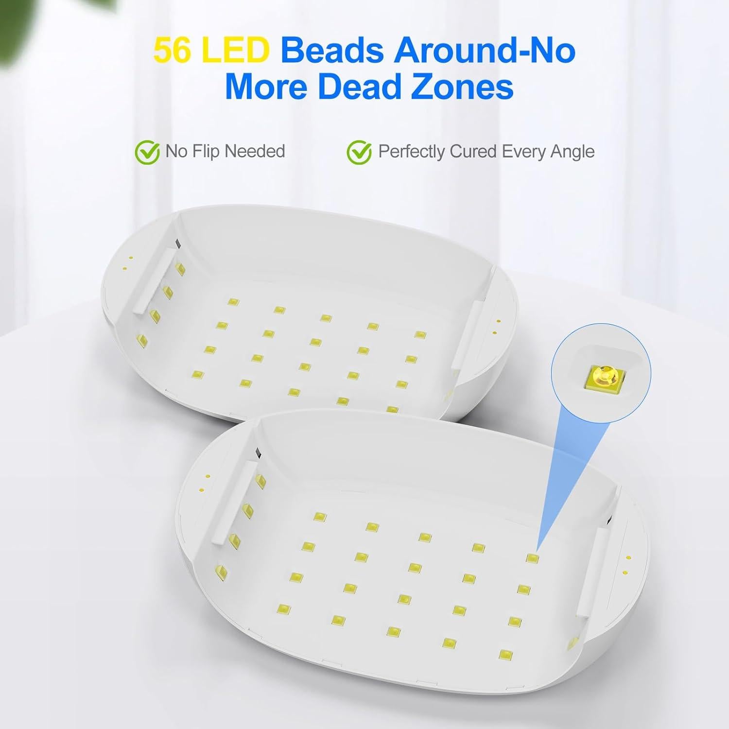 Lámpara UV PUWANJILI para Curado de Resina 56 LED 360°