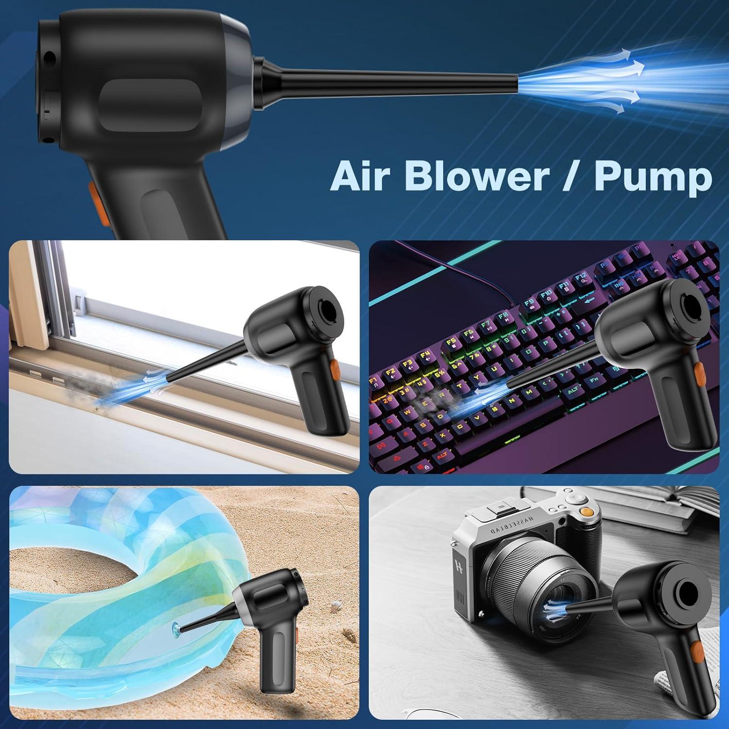 Soplador de Aire Comprimido MARLALL VC019 Recargable Negro